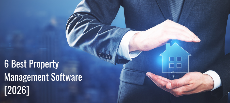 Businessman holding house icon digitally