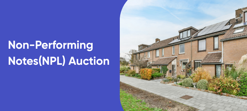 Residential auction event announcement graphic